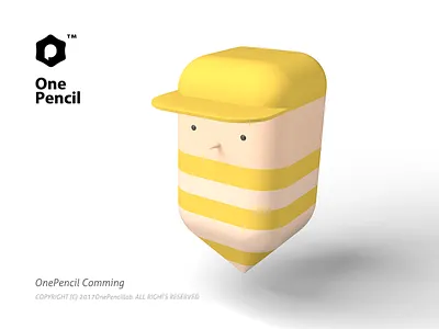 One Pencil 3d 4d c4d cinema4d pencil