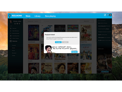 Reelmonk Movie Store ui uiux
