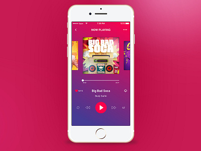 Music Player ios mobile app music music player ui