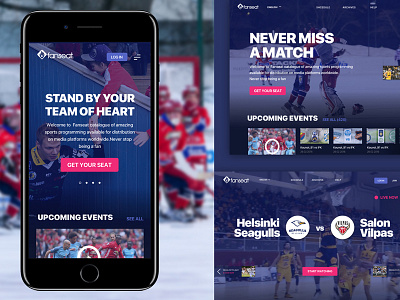 Fanseat concept design fanseat finland helsinki interface screen tv ui ux web