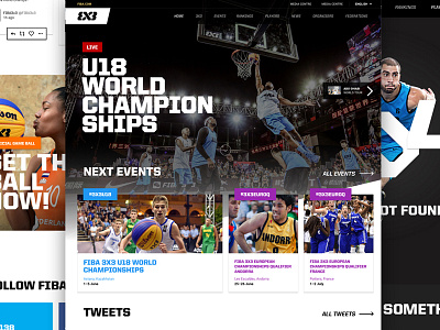 FIBA 3x3 3x3 basketball design fiba interface screen ui ux web