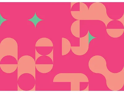 Untitled #3, Circle Grid Postcard Series adobe illustrator circle design geometric geometry graphic design grid illustration pink postcard poster vector