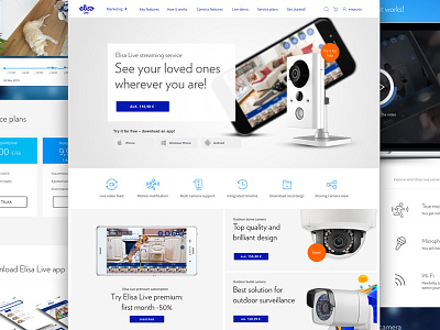 Elisa Live design elisa finland helsinki interface live screen ui ux web