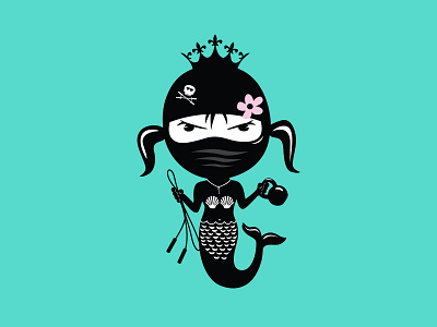 CrossFit Inspired Mermaid crossfit jumprope kettlebell mermaid skulls weights