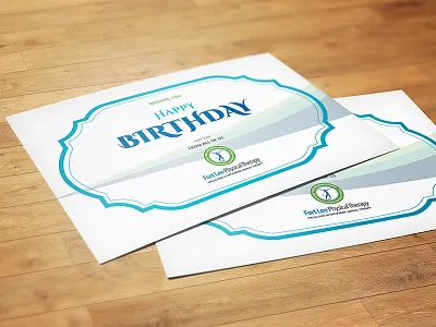 Birthday card birthday card clean flyer medical postcard post card print pro