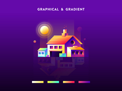 Graphical & Gradient : Beautiful Building icon sa9527