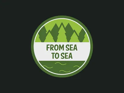 Canada, From Sea to Sea canada cute illustration logo sea simple stickermule vector