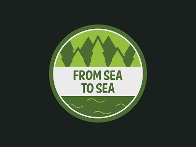 Canada, From Sea to Sea canada cute illustration logo sea simple stickermule vector