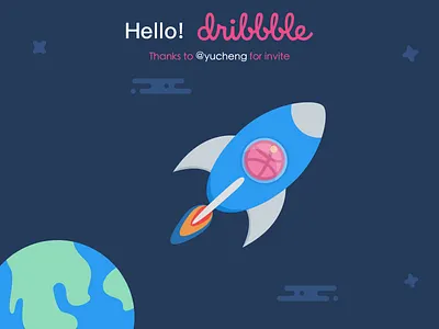 Hello Dribbble! dribbble hello