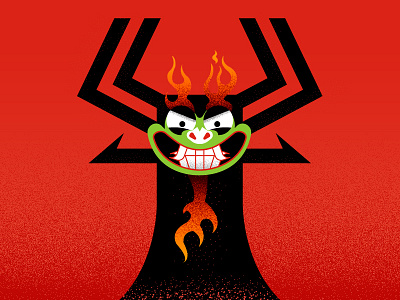 Aku aku ashi cartoon grain illustration illustrator jack samurai jack vector