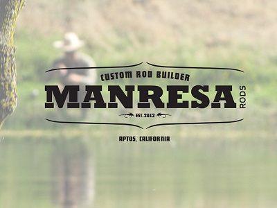 Custom Rod Builder Logo aptos branding fly fishing fly rod
