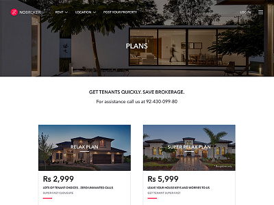 Plans Details Page Design plans ui ux web