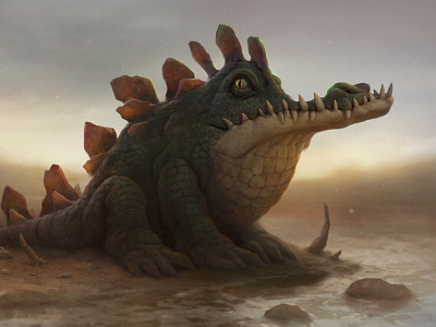 croco africa animals baydakov aleksey baydaku character design crocodile fantasy illustration safari