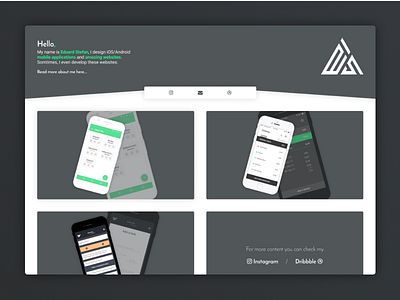 Portfolio Web Design android apple design designer flat google iphone mobile app portfolio samsung web web design