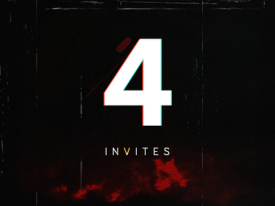 4 Dribbble Invites to Giveaway dark draft dribbble get drafted giveaway invite invites nature player scary slag