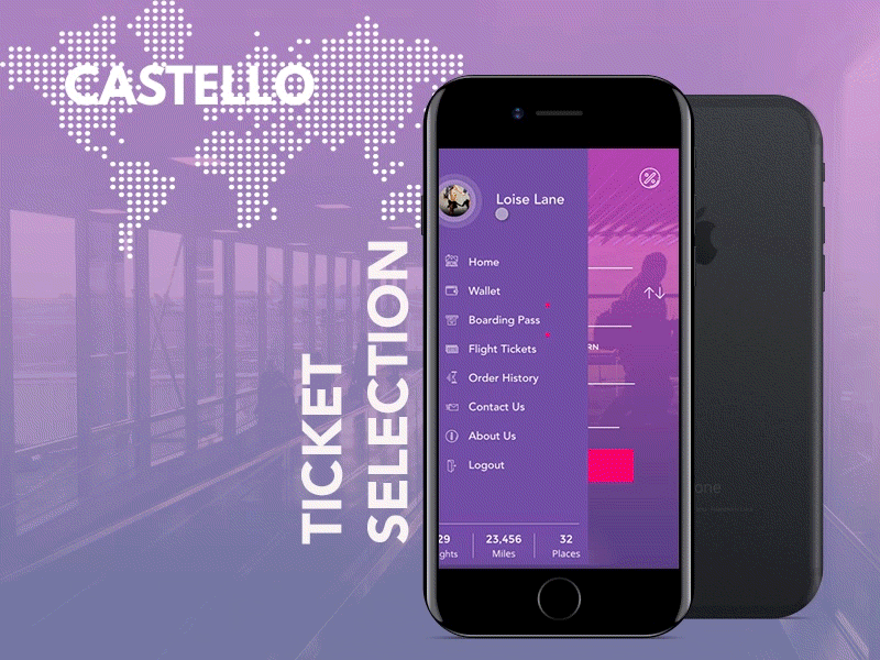 Castello - Flight Booking aesthetics debut shot dribbble flight invite product design ui ux