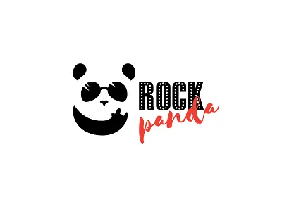 Rock Panda animal dailylogochallenge fun logo music panda rock