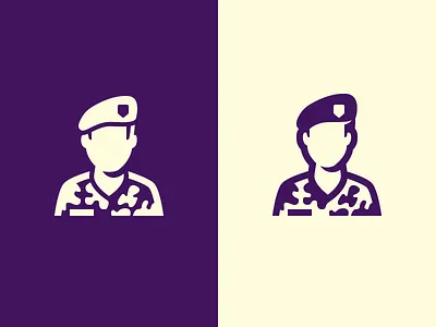 Ground Forces Icon for the Dutch Government baret custom icon design dutch government icon icon set rijksoverheid soldier