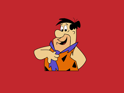 Flintstones design graphic illustration