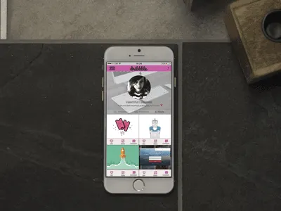 Dribbble Mockup Iphone6 clean design dribbble illustration illustrator minimal mockup photoshop ui user interface web web design