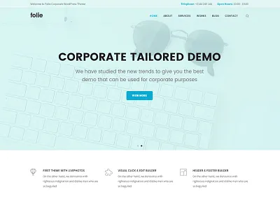 Corporate themeforest themes ui web design wordpress wordpress theme