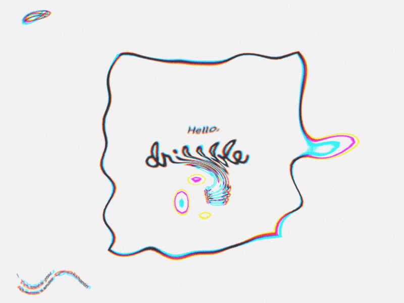 Hello Dribbble debut first shot gif glitché hello dribbble