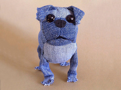 Ronaldo 3d character denim dog textile