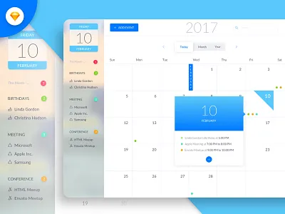 Calendar App app calender design dribbble best shot dribbble popular shot ios modern ui web app