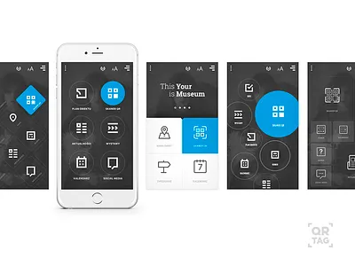 QR app UI app graphic ui