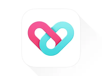 Health app concern cross green health heart icon red