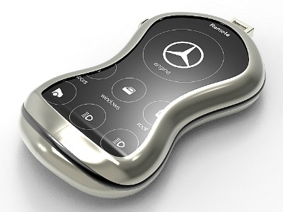 Mercedes-Benz Car Remote 3d control design industrial mercedes benz model product remote render