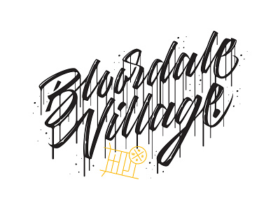 Bloordale Village graffiti lettering typography