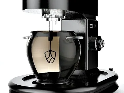 Kitchen Machine Rendering 3d design futuristic industrial kitchen model product render tool