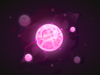 Dribbble Galaxy colors design galaxy illustration magic