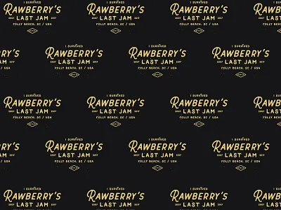 Hold on to your butts gig music organic rawberry type typography