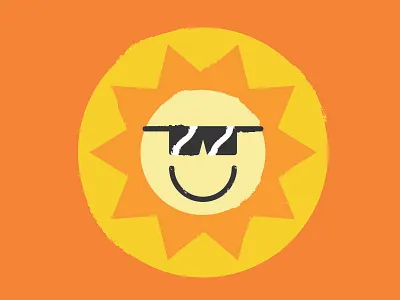 Sunster bright happy illustration light smile sun