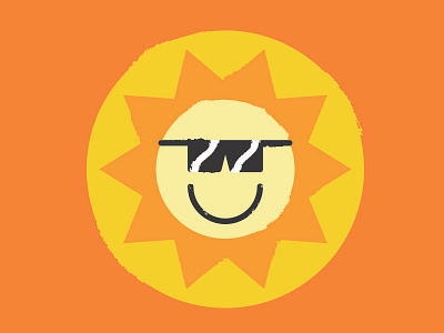 Sunster bright happy illustration light smile sun