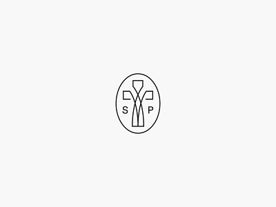 SPC I badge church cross logo mark