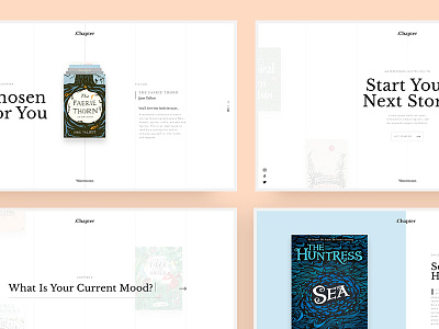 Chapter - Exploration baskerville book clean concept minimal page typography ui ux web