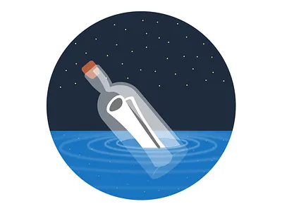 Message Blank Slate 2 circle flat icon illustration landscape message simple