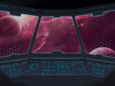 Mission Control future mission control photoshop space spaceship tron ui