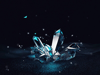 本来好像說要做個什麼七彩酷炫狂野鉆的 ae c4d crystal ruby