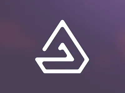 A Logo a blur design line logo triangle violet