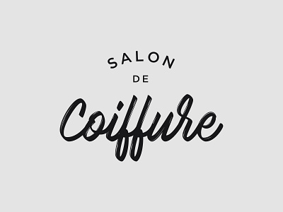 Coiffure Logo Preview brand branding brush coiffure haircut logo logotype trademark