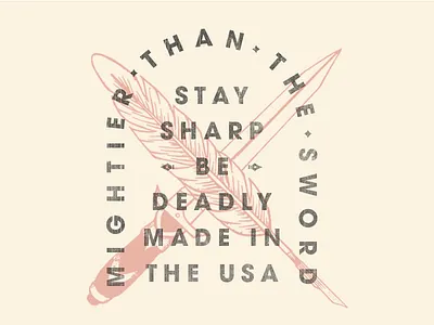 Quill & Dagger arc dagger pen quill type