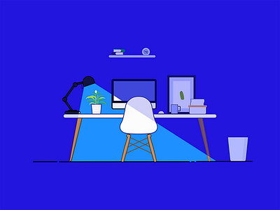 Black Desk illustrations