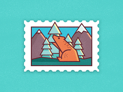 True Canadian bear canada forest illustration tree