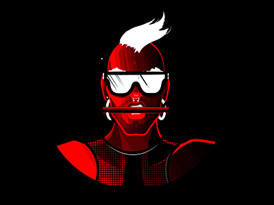 A man gay illustration leather retro vintage