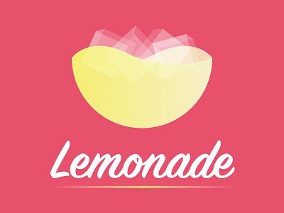 It's so hot. creative depth float fun hot ice illustration lemonade typography