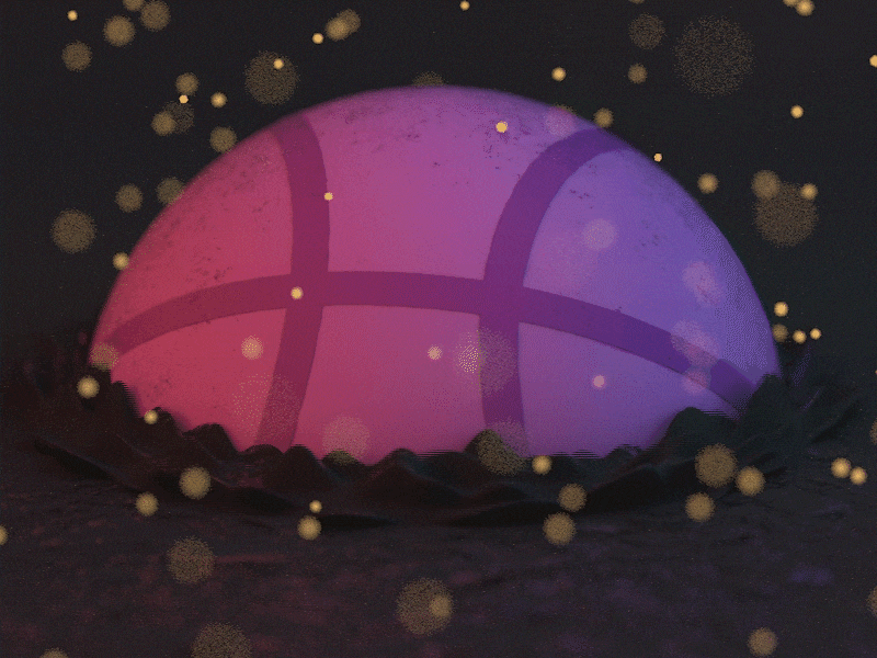 Hello Dribbble! 3d animated animation ball debut design dribble gif graphics motion new texture